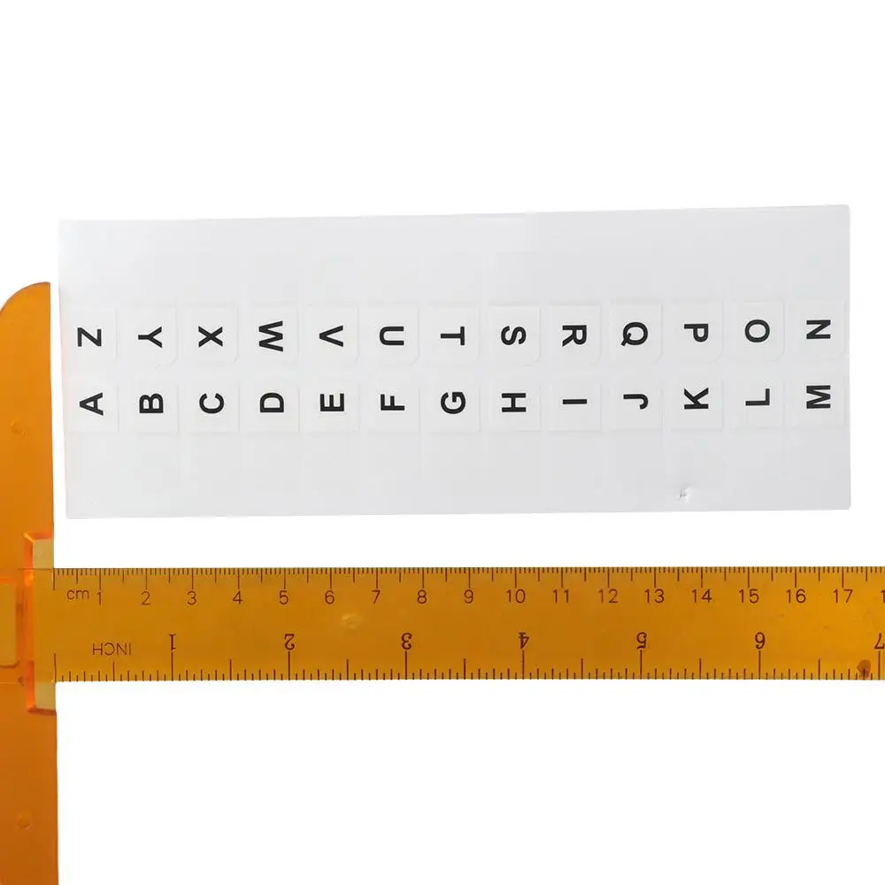 Transparent A-Z Sticky Tabs White Self-Adhesive Book Tabs 208PCS Alphabet Index Files