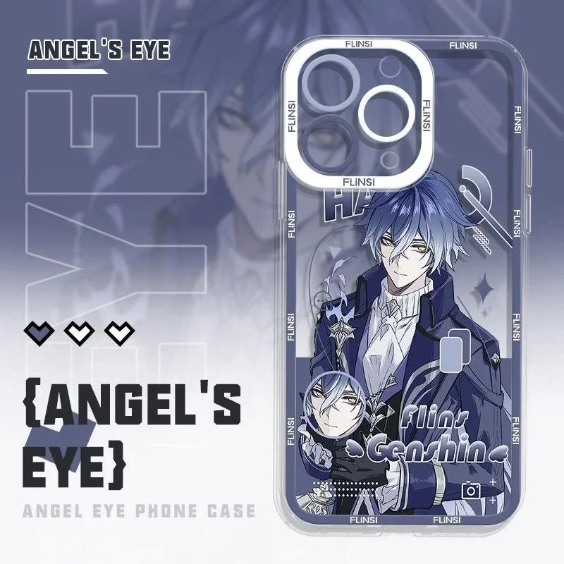 Genshin Impact Lauma Flins Columbina Soft Clear Phone Case