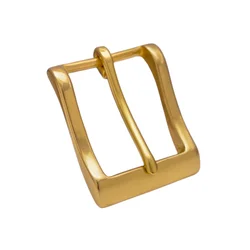 Men heavy solid brass leathercraft western cowboy bending single prong pin waist belt buckle replacement fit 40mm strap