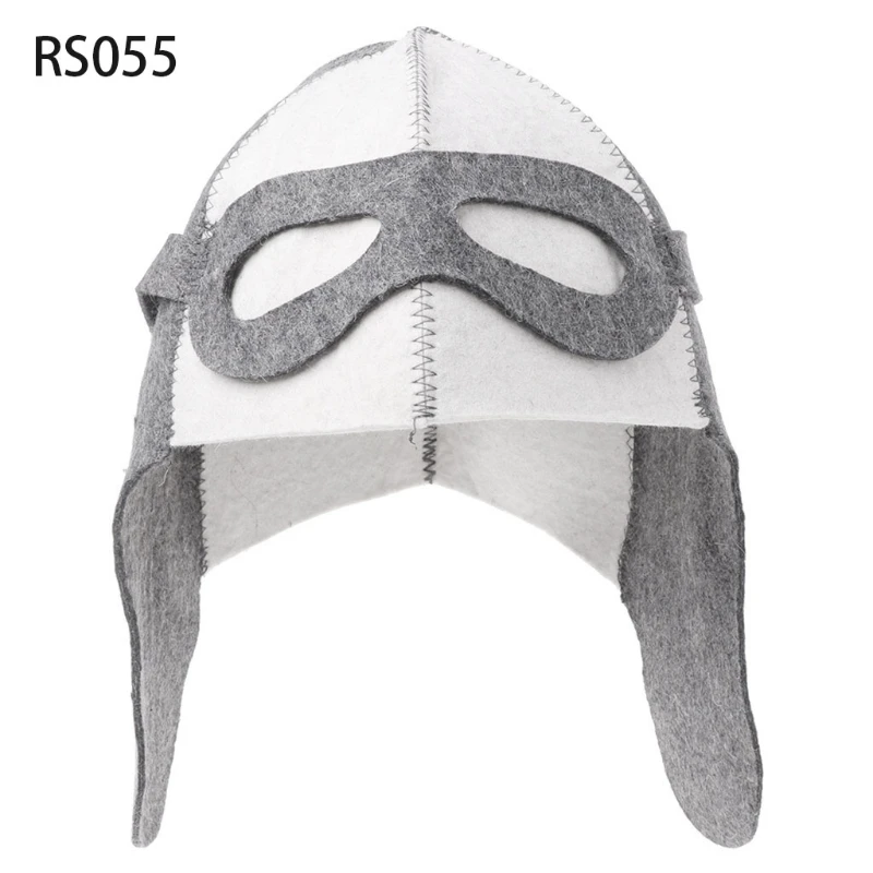 

Wool Felt Sauna Hat Anti Heat Russian Banya Cap For Bath House Head Protection