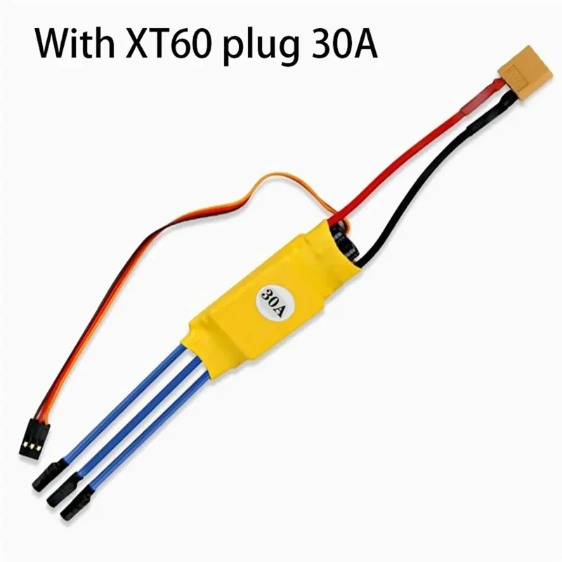 F450 쿼드, T-Rex 헬리콥터 및 FPV 드론용 BEC 포함 HW30A 30A 브러시리스 ESC