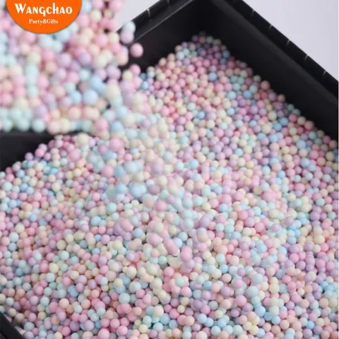 

10g/bag Colorful Foam Balls Gift Box Filler Wedding Flower Box Filler Candy Box Gift Packing Supplies Birthday Party Decorations