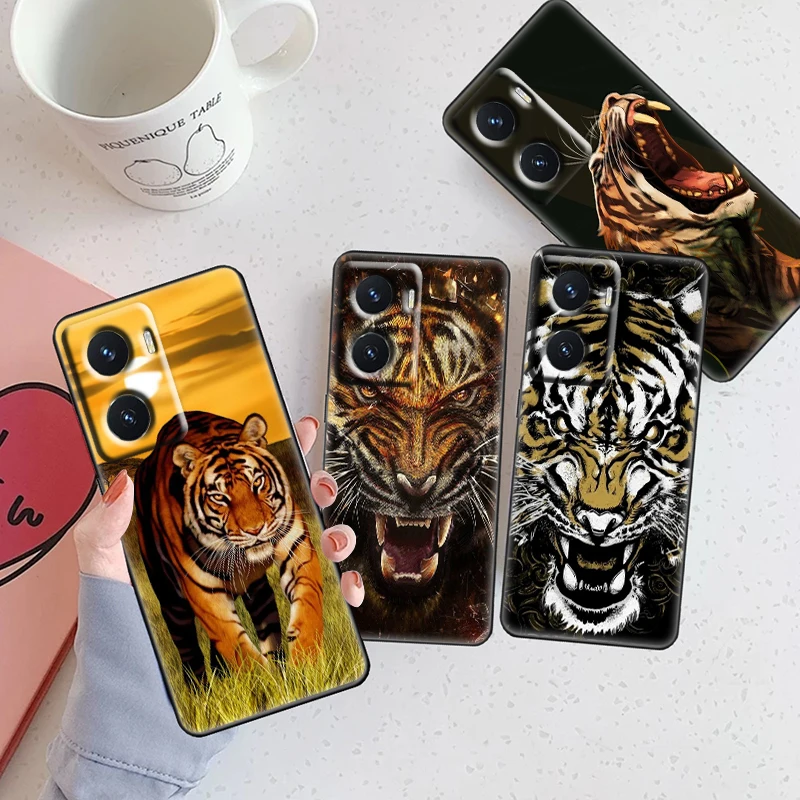 Fashion Tiger Leopard Per Oppo A74 A72 A53 Reno 7 6 5 4 2 Trova X3 X2 Z Lite Neo Pro Plus Se Blackphone Case
