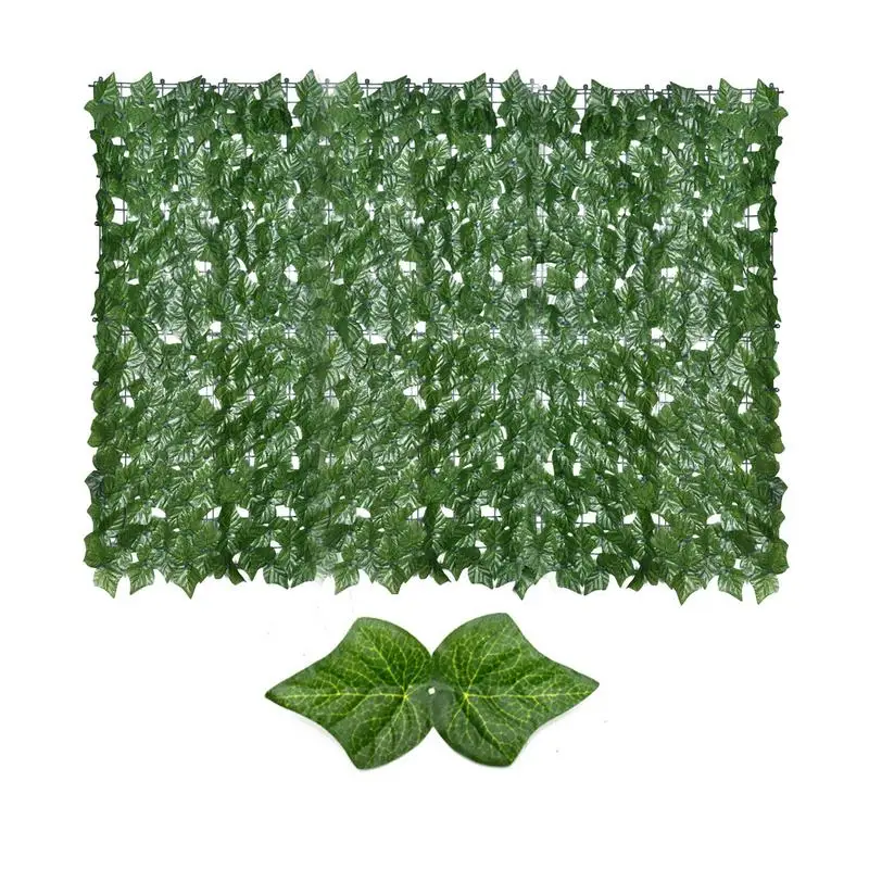 Paneles De Valla De Privacidad De Hiedra Sintética Con Hojas Artificiales, Decoración De Pared De Balcón Para Exteriores E Interiores, Panel De Hojas De Enrejado | Modelo ZHEYANG: G01204 (tamaño 1