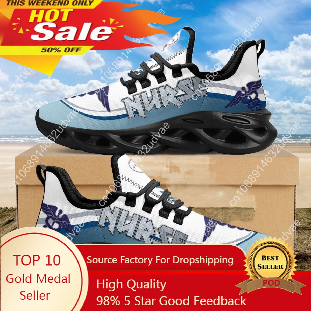 

Fashion Platform Blade Shoes Paramedic EMT Pattern Tennis Brand Sneakers Women Running Shoes Footwear Nurse Flats