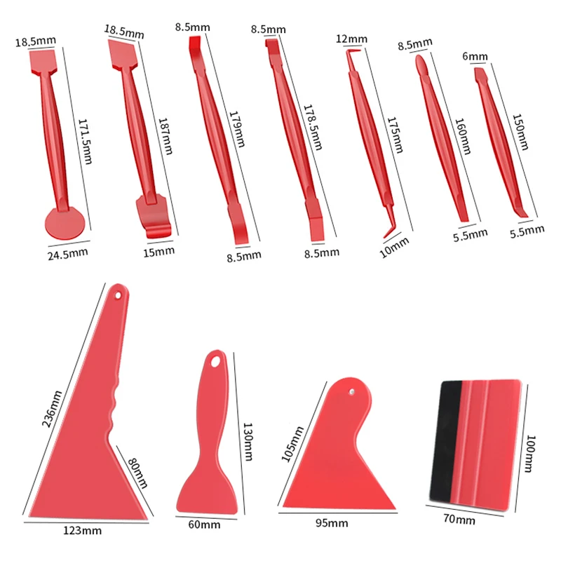 7/13pcs Car Wrapping Tools Kit Vinyl Scraper Cutter Film Squeegee Set Plastic Wrap Tool Car Window Tinting Accessories car wrapping tools,window tinting squeegee,vinyl squeegee,car film scraper,car vinyl scraper,automotive film tools,window tint squeegee
