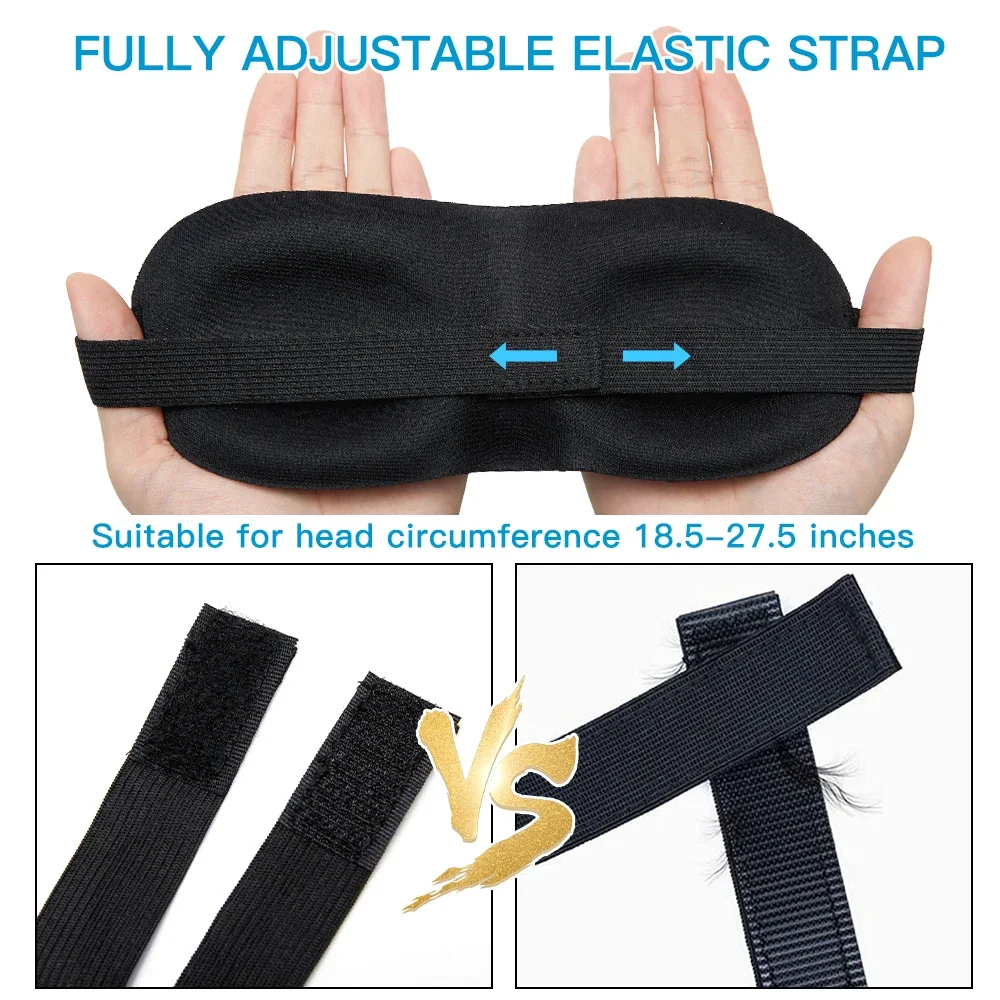 Eye Mask 3D Sleep Blindfold Soft Memory Foam for Sleeping Travel Blockout Light