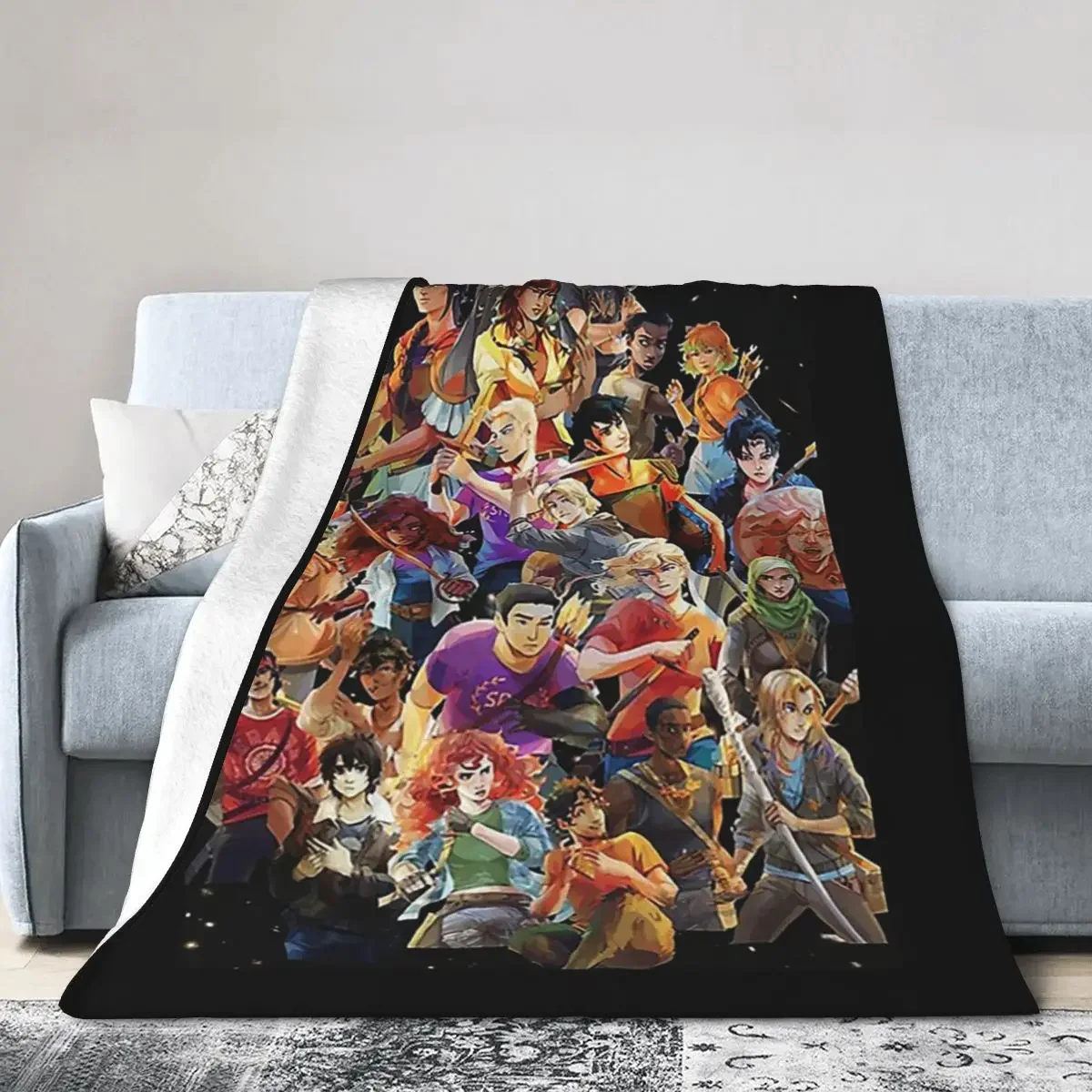 

Percy Jackson Blanket Soft Warm Flannel Throw Blanket Bedding for Bed Living room Picnic Travel Home Sofa