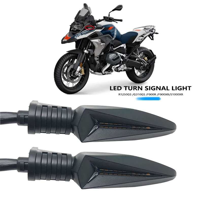 

2Pcs Fit For BMW R1250GS ADV S1000XR F900R F900XR R 1250 GS Adventure Motorcycle Front&Rear LED Turn Signal Light Indicator Lamp