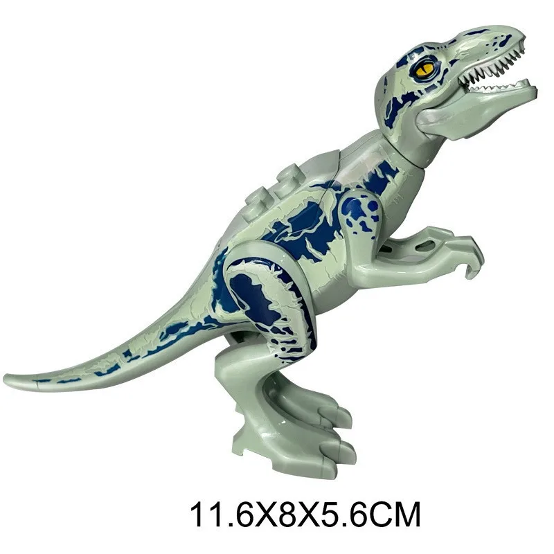 thumbnail image 1 of Bloques de construcción de dinosaurios jurásicos Indominus Rex DIY Figuras de acción de tiranosaurio de tamaño pequeño Modelos Juguetes para niños Animales Regalos, 1 of 5
