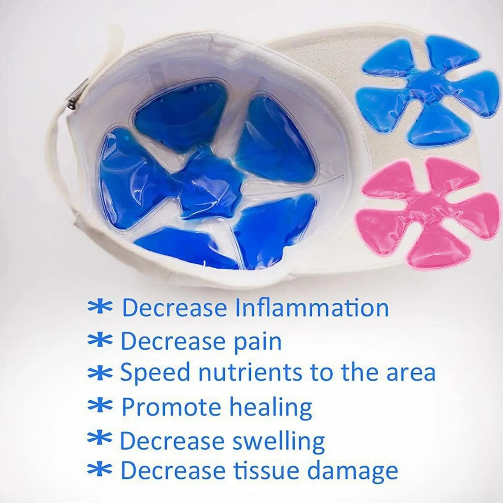 1pc PVC Gel Ice Pack - Adjustable Cooling Pad For Helmets & Hats | Reusable Cold Compress Travel Portable Outdoor Accessories