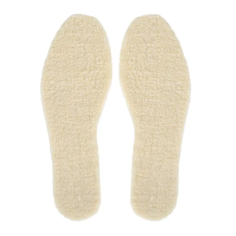 Natural Lamb Fleece Insoles Winter Keep Warm Insole Thicken Cashmere Shoes Insert Thermal Shoe Pads 1pc for Men Women I8T4