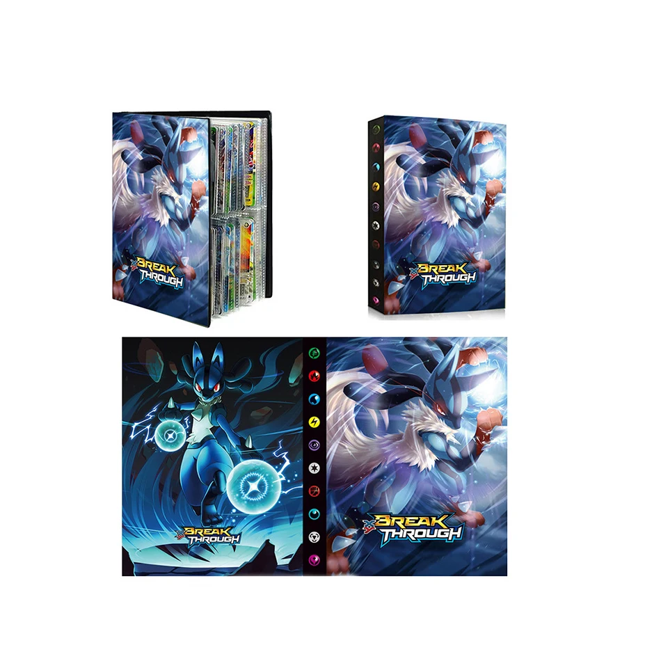 240Pcs   Charizard 앨범 북 애니메이션 게임 카드 VMAX GX EX 홀더 컬렉션 폴더 어린이 팬들을위한 멋진 장난감 선물