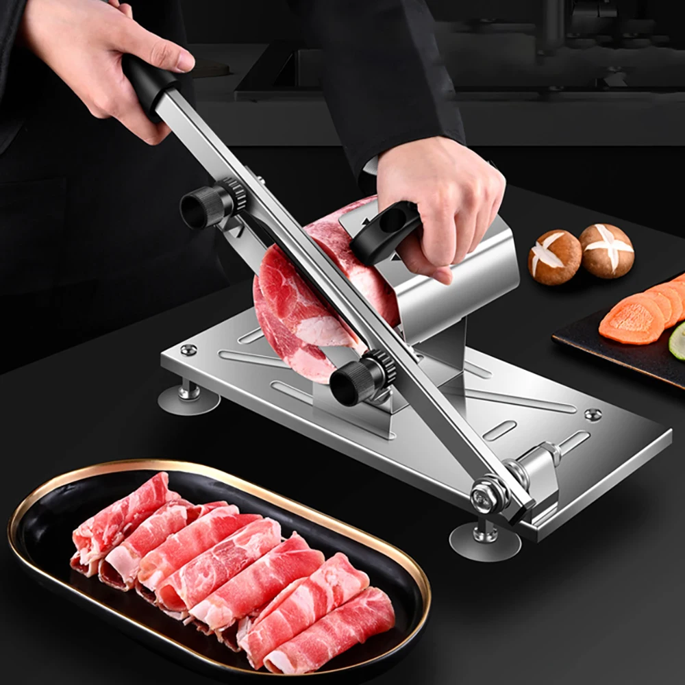 Stainless Steel Manual Slicer Portable Kitchen Beef Mutton Roll