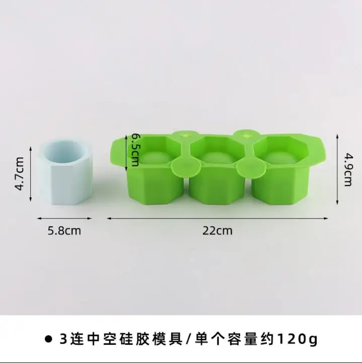 Mini Round Pot Mold Concrete Flowerpot Mold Tealight Holder Silicone Molds Plaster Ball Base Mold Cactus Pot Molds Home Crafts