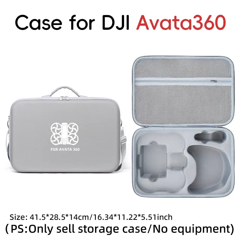 ? DJI 아바타 360 모션 컨트롤 키트용 대용량 고글 N3 PU 휴대용 케이스