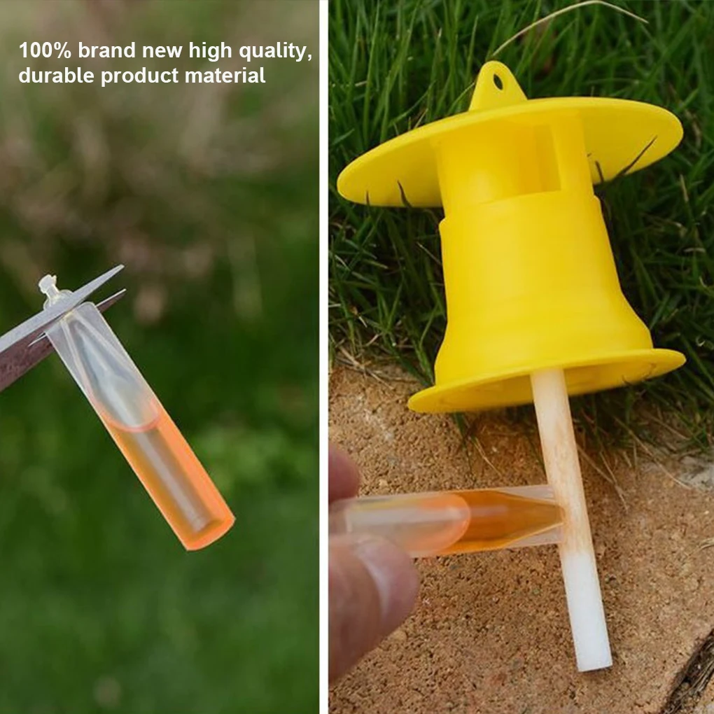Hot! 1/2/5/10/20PCS Fruit Fly Trap Killer Plastic Yellow Drosophila Trap Fly Catcher Pest Insect control For Home Farm 6*6*2CM