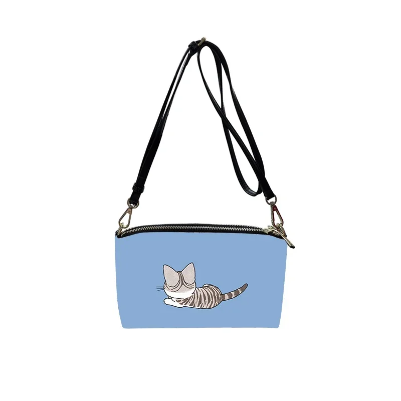 Cartoon Chi's Sweet Home Cute Cat PU Crossbody Bag 2023 New Women's Fashion Shoulder Bag Minimalist Small Square Bag for Women