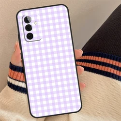 Pastel Gingham Pattern Phone Case Cover - Samsung A22 4G (7512)