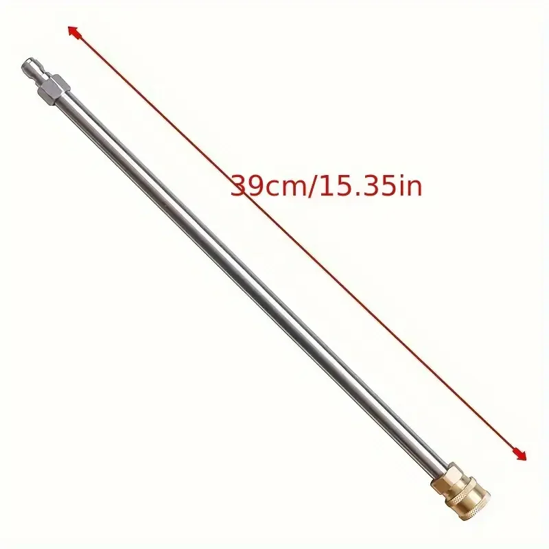 High Pressure Water Gun Extension Rod Quick Plug 17 Inch Stainless Steel Extension Rod 1/4 Male And Female Quick Connection Exte 5