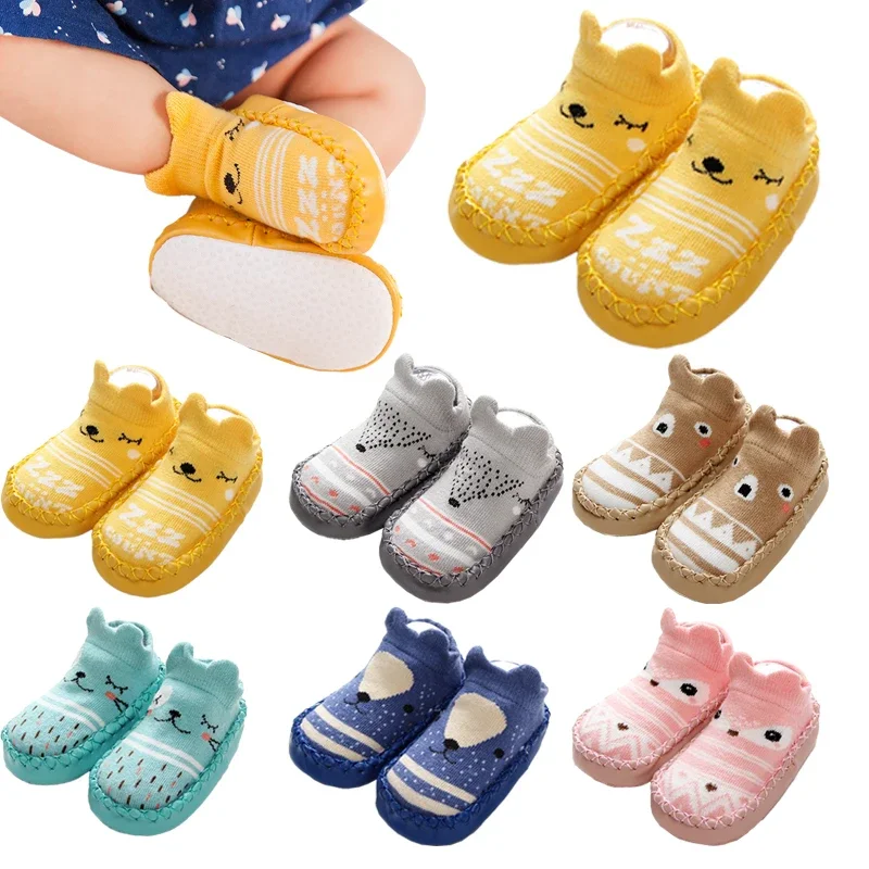 

Baby Socks Shoes Infant Color Matching Cute Kids Boys Shoes Doll Soft Soled Child Floor Sneaker Toddler Girls First Walkers