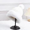 Winter Princess Cap with Ball for Women Ski Hat Outdoor Warm Ear Protection Knitted Beanies Soft Faux Fur Female Pom Pom Caps 3