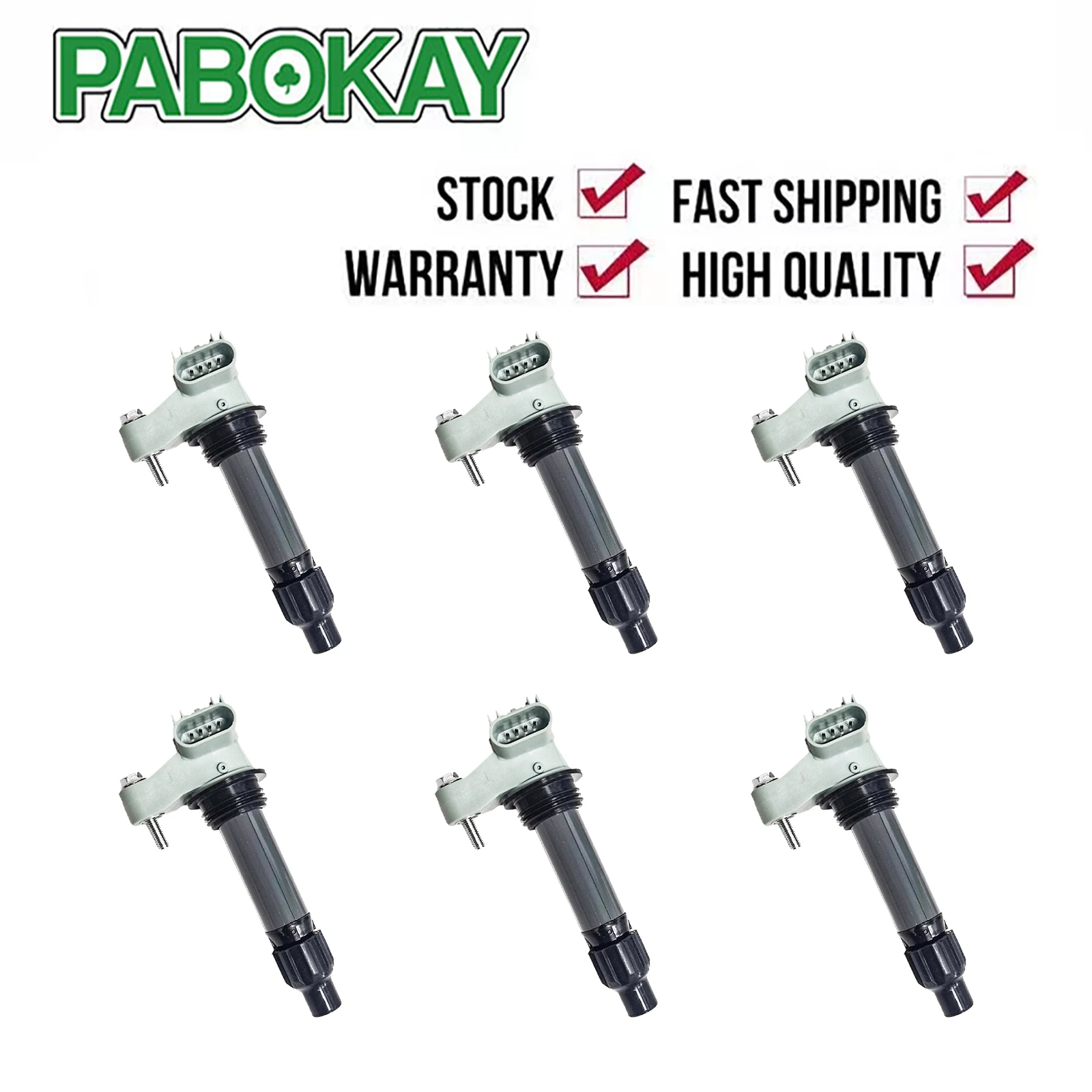 

6 PCS Ignition Coil for Buick Cadillac Chevy GMC Pontiac Saturn Suzuki 6V 1208090 12610626 1208087 12618542 12632479 UF569