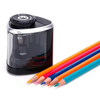 New Electric Sharpener Desktop Automatic Pencil Sharpener Touch Switch Pencil Sharpener for 6-8mm and Color Pencil School 2