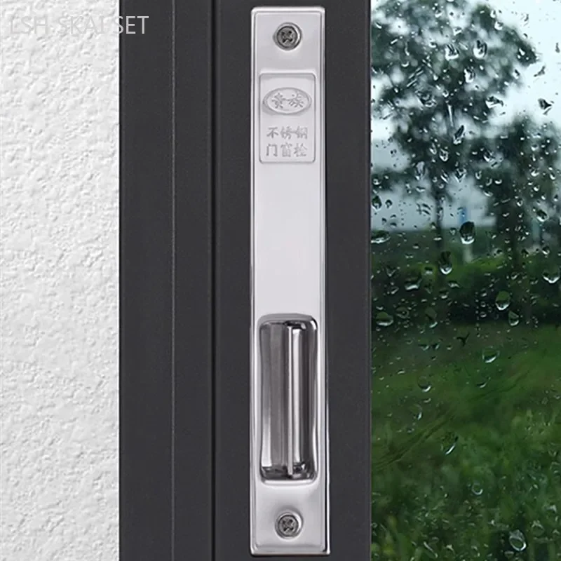 Aluminum Window Single Side Latches Balcony Bathroom Glass Sliding Door Hook Locks Model 90 Stainless Steel Window Hardware