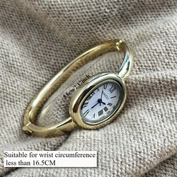Elegant Gold Stainless Steel Bracelet Watch - Fashionable Ladies Gift Watch (GDWH)