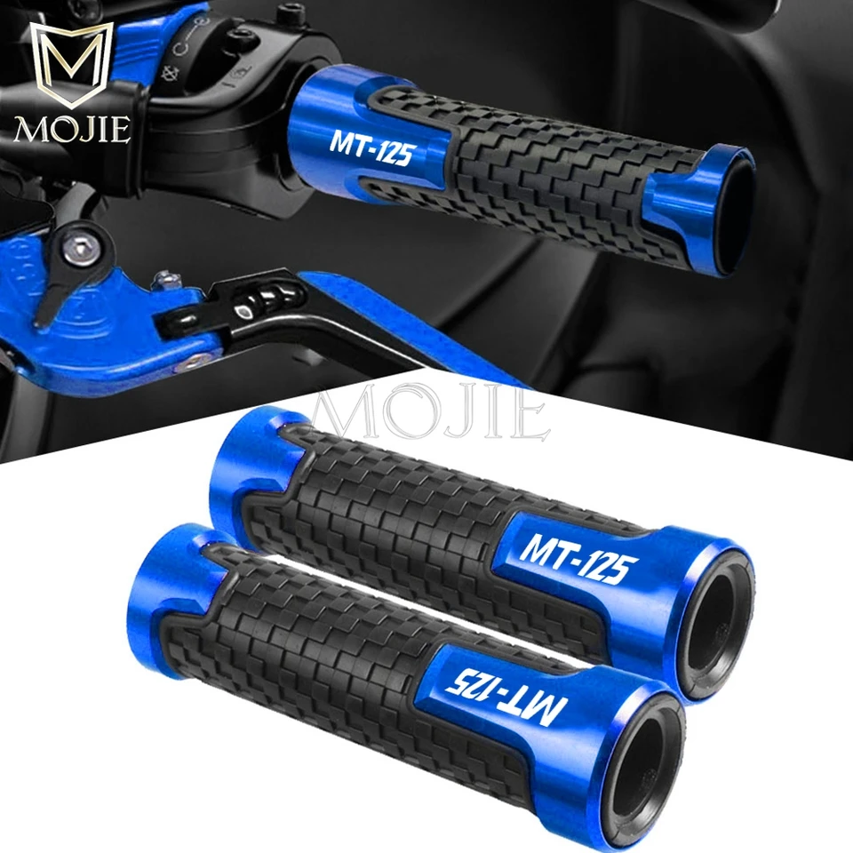 handvatten voor motorfietsen Voor YAMA-HA MT125 MT-125 MT 125 2014-2018 2015 2016 2017 Motorfiets Accessoires 7/822 MM Stuur Handgrepen Handvat Bar End Cap Motorstuurgrepen Eindkappen (Kleur : 6