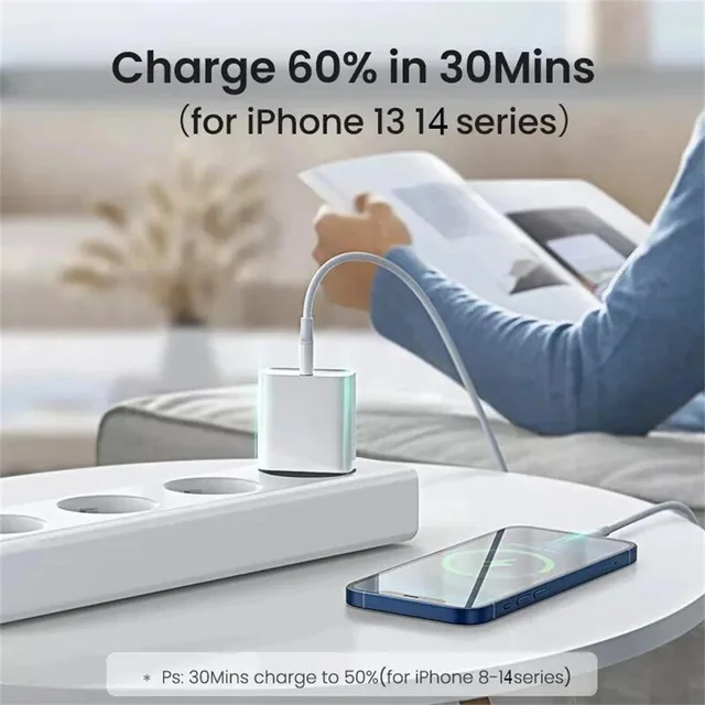 Câble de charge rapide USB Type C PD 20W, chargeur de téléphone pour iPhone 15, Xiaomi Redmi Note, Samsung S23 Ultra 3
