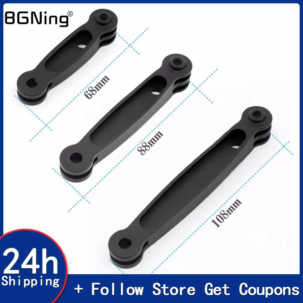 Helmet Extension Arm Curved Pole Selfie Stick Bracket Mount for GoPro 
13 for Insta360 X4 One R SJCAM Yi 4K Osmo Action Camera