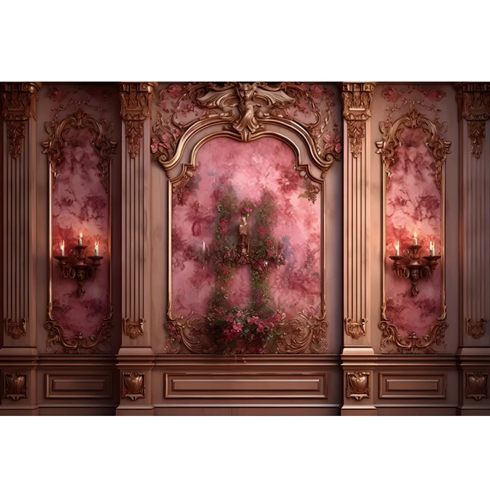 thumbnail image 2 of Leyiyi 12x8ft Vintage Room Inside Backdrop European Frame Modern House French Castle Cementery Wall Retro Style Photo Background Cowboy Kids Birthday 2 of 12