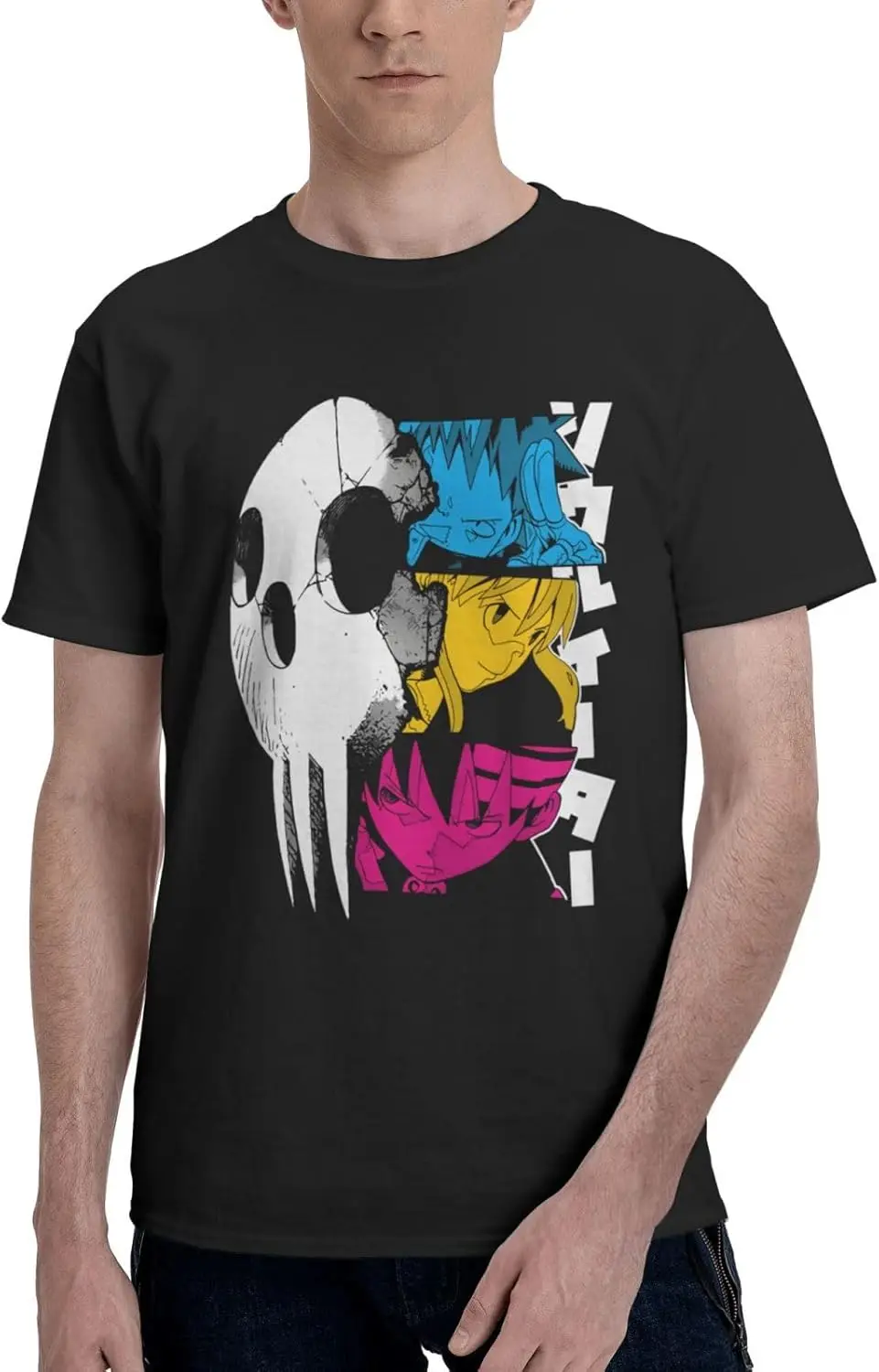

Anime Soul Eater T Shirt Man's Summer Cotton Crew Neck Fashion Tee Cool Casual Tops