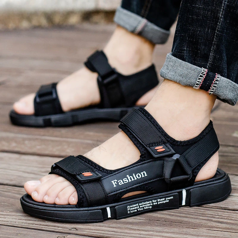Indoor Ankle Wrap Male Shoe Height Beach Slippers Men's Sandal with Platform Open Styles New Design Eva Stylish Arrival V