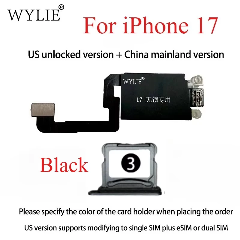 WYLIE 미국 언락 버전 eSIM 변환 eSIM 듀얼 SIM 카드 아이폰 17 폰 수리 도구
