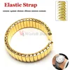 Elastic Strap 12mm 14mm 16mm 18mm 20mm 22mm Stretch Expansion Metal Watch Band Stainless Steel Wristband Men Women Accessories