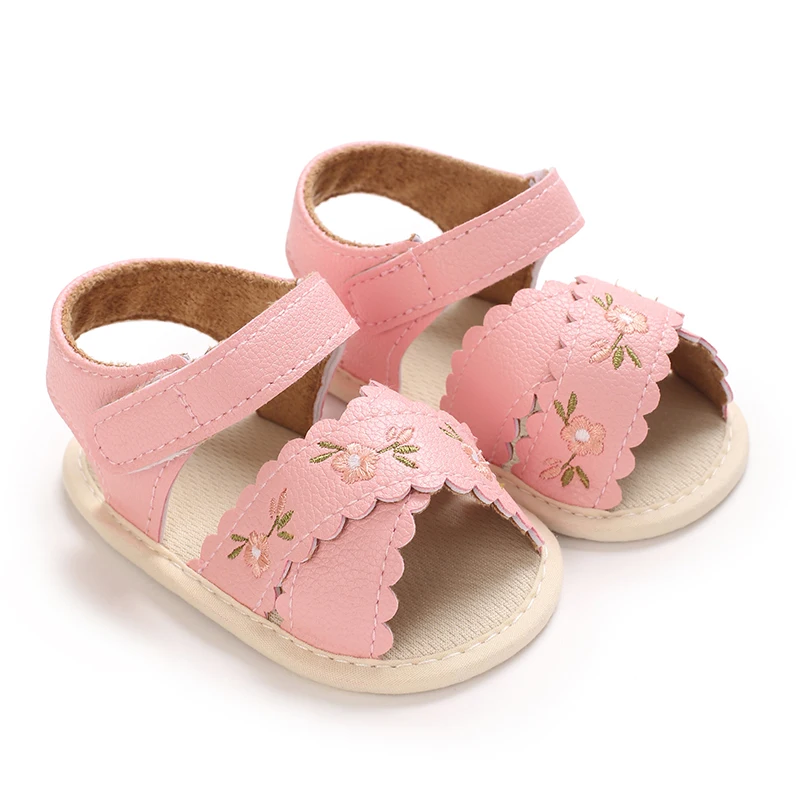 Elegant Pink Newborn Baby Shoes – Breathable, Non-Slip First Walkers