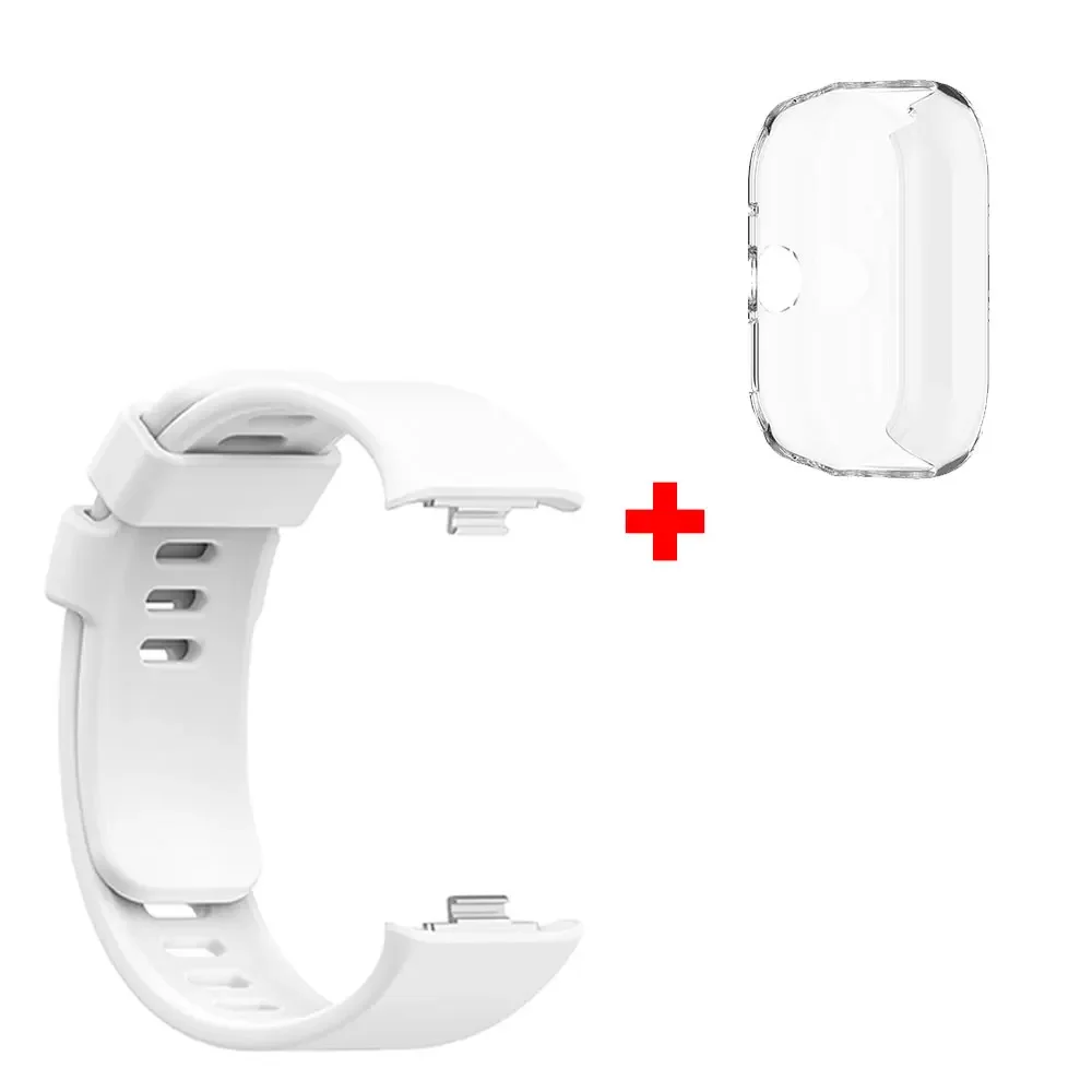 Premium Silicone Watchband and Case for Xiaomi Redmi Watch 4 - Stylish Replacement Strap with Protective Cover