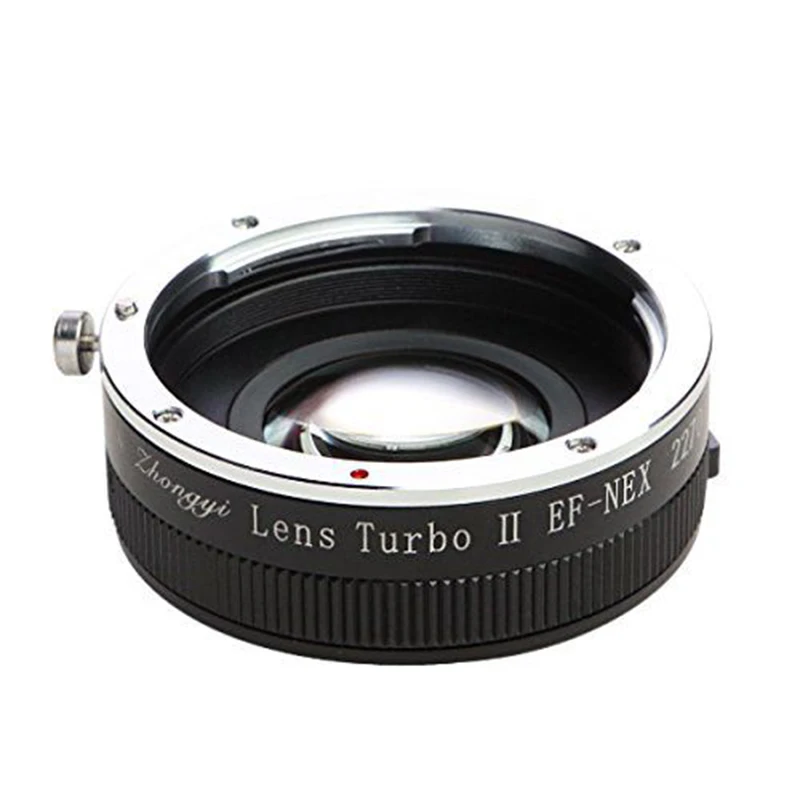 Zhongyi Optics Lens Turbo Ii Ef-Nex Ef-E Lens Adapter Ring Per Canon Mount Lens Per Sony Camera Focus Reduction Light Aumenta