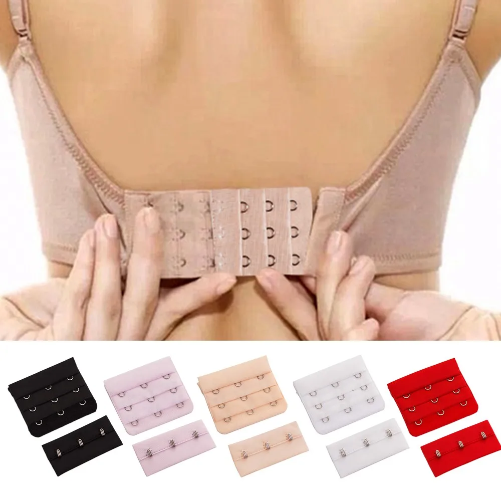 

1pcs Bra Extension Strap Extenders For Women Adjustable Belt Buckle Nylon Elastic Bra Extension Strap Hook Clip Expander