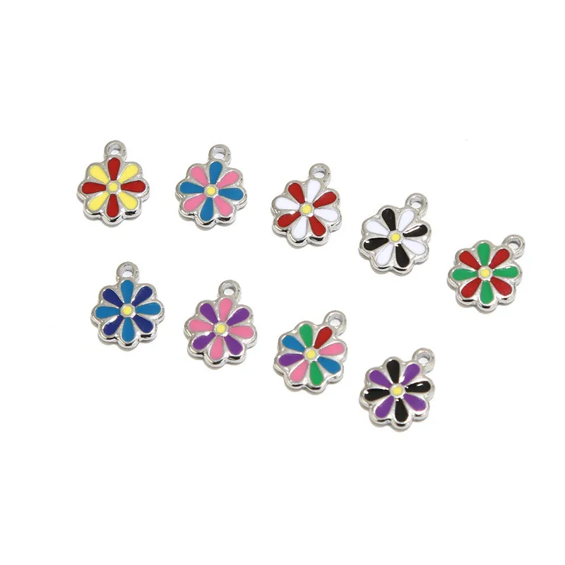 20 Bulk Little Daisy Flower Charms Daisy Charms With White And Yellow  Enamel For Jewelry Making Kawaii Spring Daisy Charms Fs73 - Charms -  AliExpress