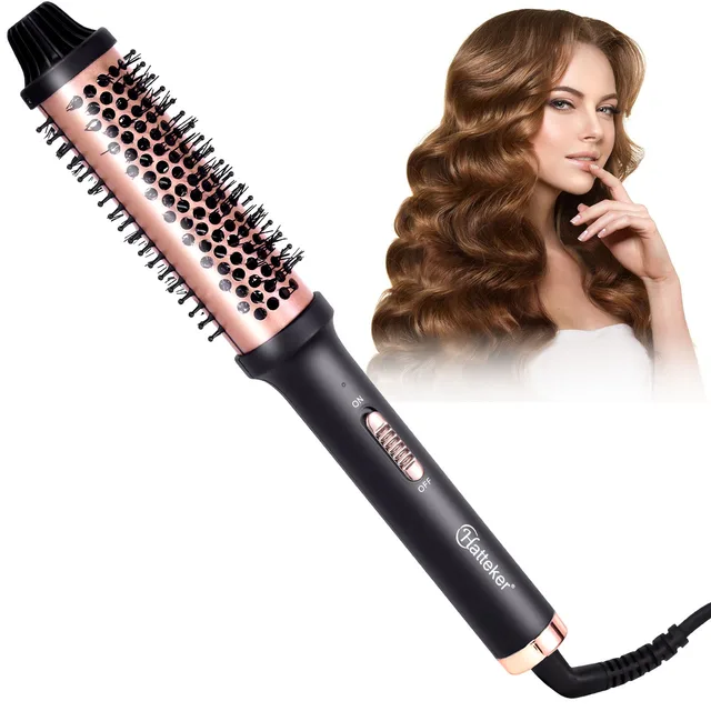 Hatteker – peigne à friser électrique à usage domestique, brosse de coiffure longue et courte, outil de coiffure résistant à la chaleur, boucle intérieure 1