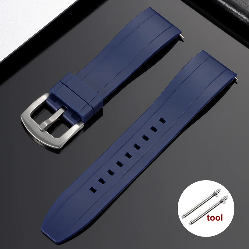 Vibrant Waterproof Silicone Watch Strap - Soft & Comfortable Rubber Wristband