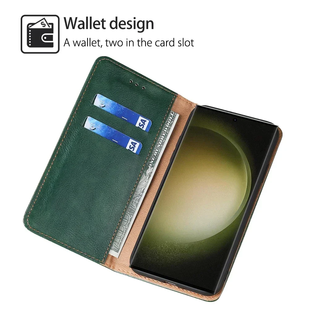 Premium Flip Leather Wallet Case with Card Pocket