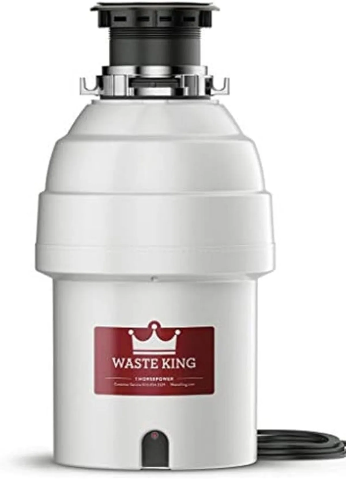 1 HP Garbage Disposal with Power Cord, Food Waste Disposer for Kitchen Sink, L-8000 USA NEW