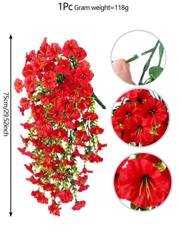 Künstliche Blumenranke „Morgenblüte“ für Hochzeitskränze, Heimdekoration, Festivals, Outdoor, Garten, hängende Bögen, DIY-Geschenke und Requisiten – Detail 9