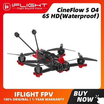 iFlight CineFlow 5 O4 6S HD Versione impermeabile Drone da 5 pollici BNF con motore XING2 2207 2050KV/O4 Pro per FPV Cinematico Freestyle