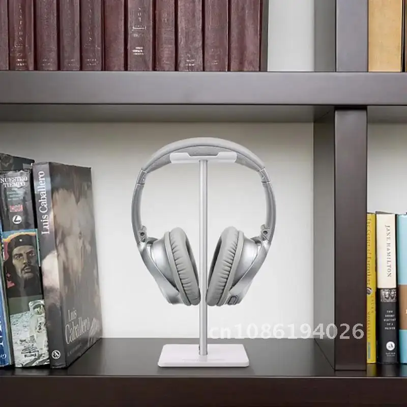 

Metal Headphone Holder Stand, Headset Support Rack for Gamers, Black Aluminum Earphone Hanger, Gaming Accessories for PC